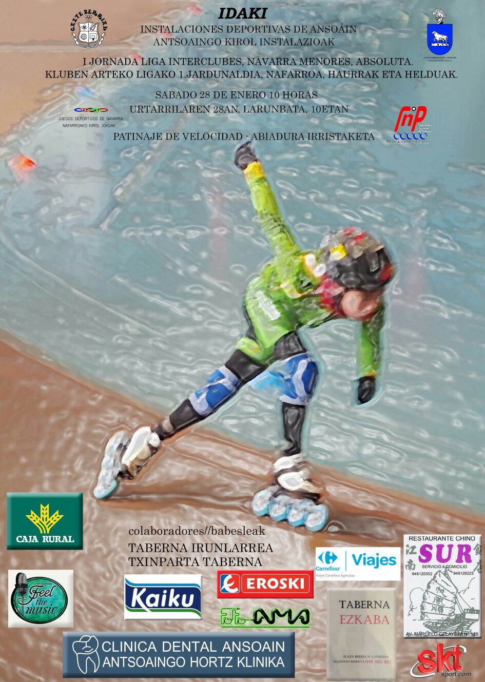 Velocidad - I Jornada Liga Interclubes, Navarra Menores, Absoluta